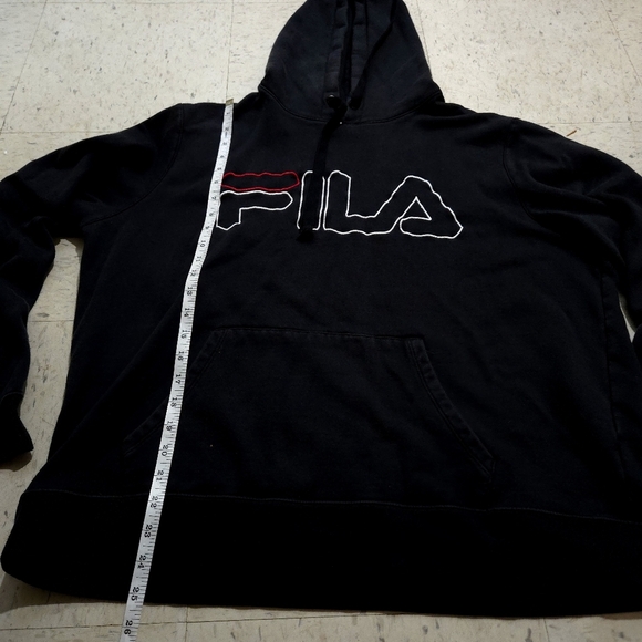 FILA | Men's Black Hoodie - Picture 8 of 10
